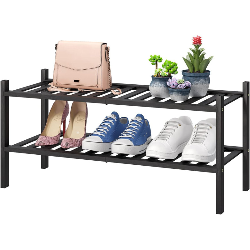Range-chaussures 6 paires, Noir