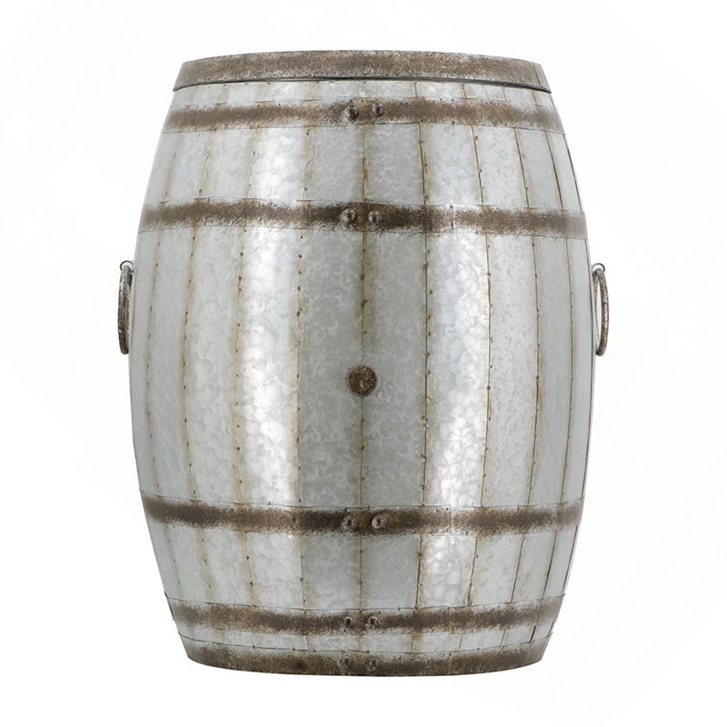 22.5x22.5x26" Drum Side Table