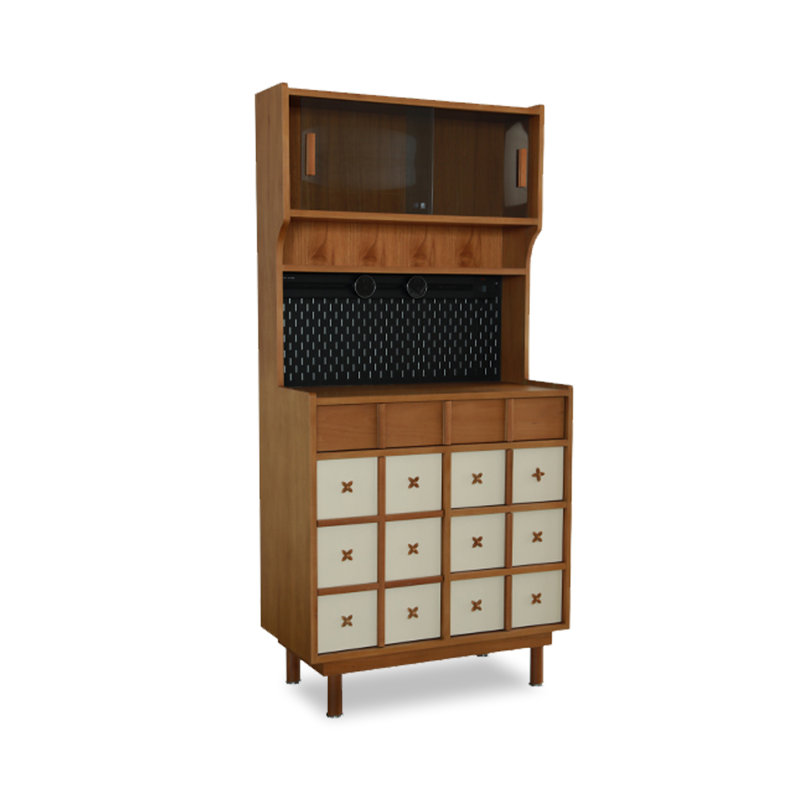 Home Kitchen Solid Wood Food Cabinet