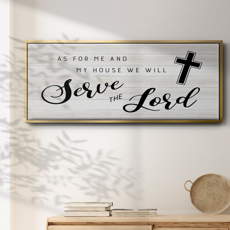 Serve the Lord - Toile encadrée, H 20 po x l 50 po