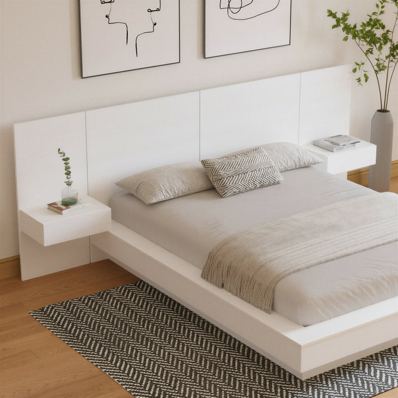 Kaenen 3 Piece Bedroom Set, King, White