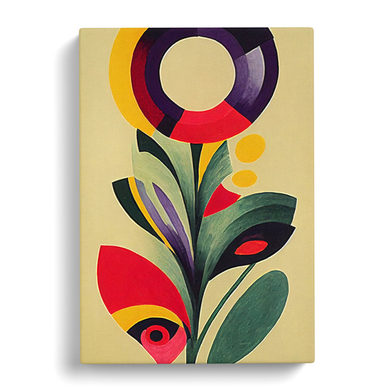 Drumboe Iris Flower Abstract - Wrapped Canvas, 50cm H x 35cm W x 3cm D