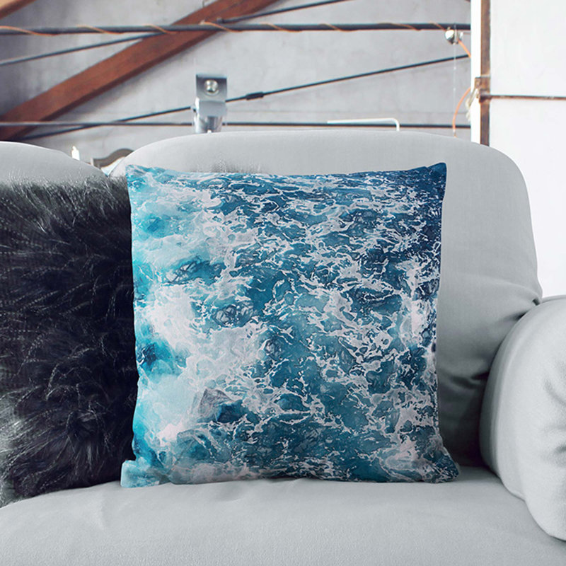 Abstract Square Cushion, 55cm H x 55cm W x 20cm D