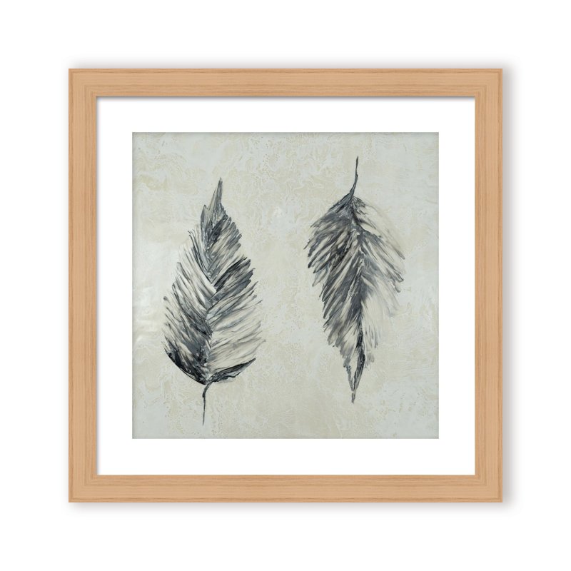 Nature Inspired "Silver Foliage" Canvas Wall Art By , 20" H x 20" W x 1.125" D, Framed Print, Black