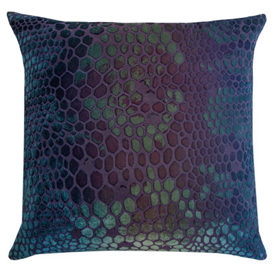 Snakeskin Square Velvet Pillow Cover & Insert
