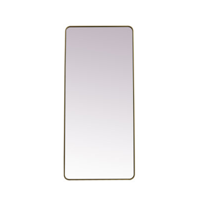 Sabine Metal Rounded Rectangle Floor Mirror