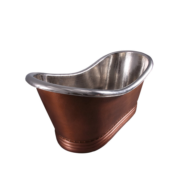 66'' x 30.62'' Soaking Copper Bathtub