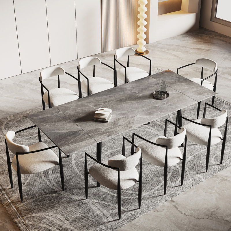 Ensemble de salle à manger extensible pour 8 personnes Rederick