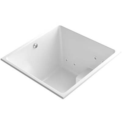 Underscore 48" x 48" Drop-in Whirlpool and BubbleMassage Air Bathtub
