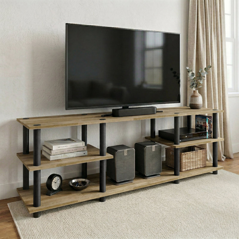 Meuble télé à 3 niveaux Easy Twist, Chêne naturel