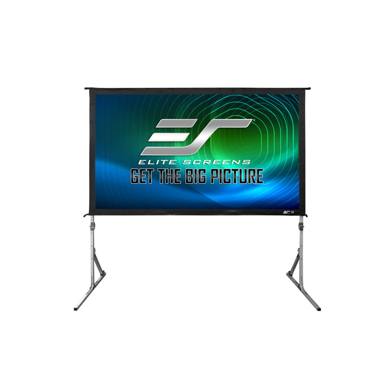 Yard Master Plus Series 49" x 87.1" Portable Folding Frame Projector Screen, 120''