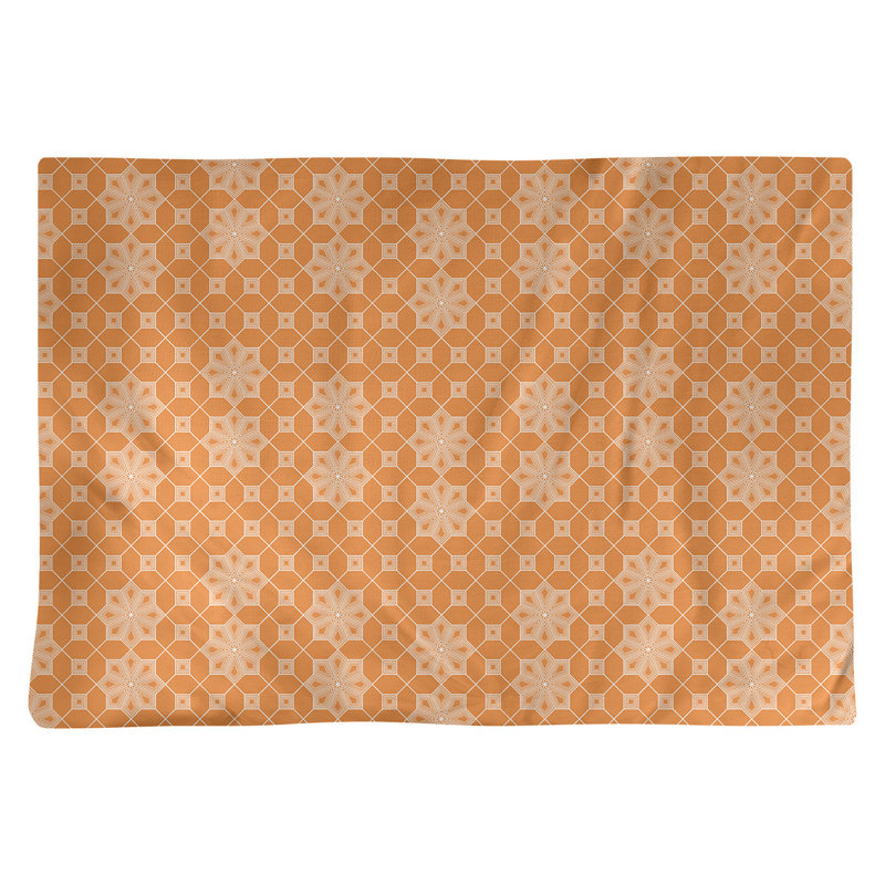 Napperon en coton 18 po Classic Lattice, Orange