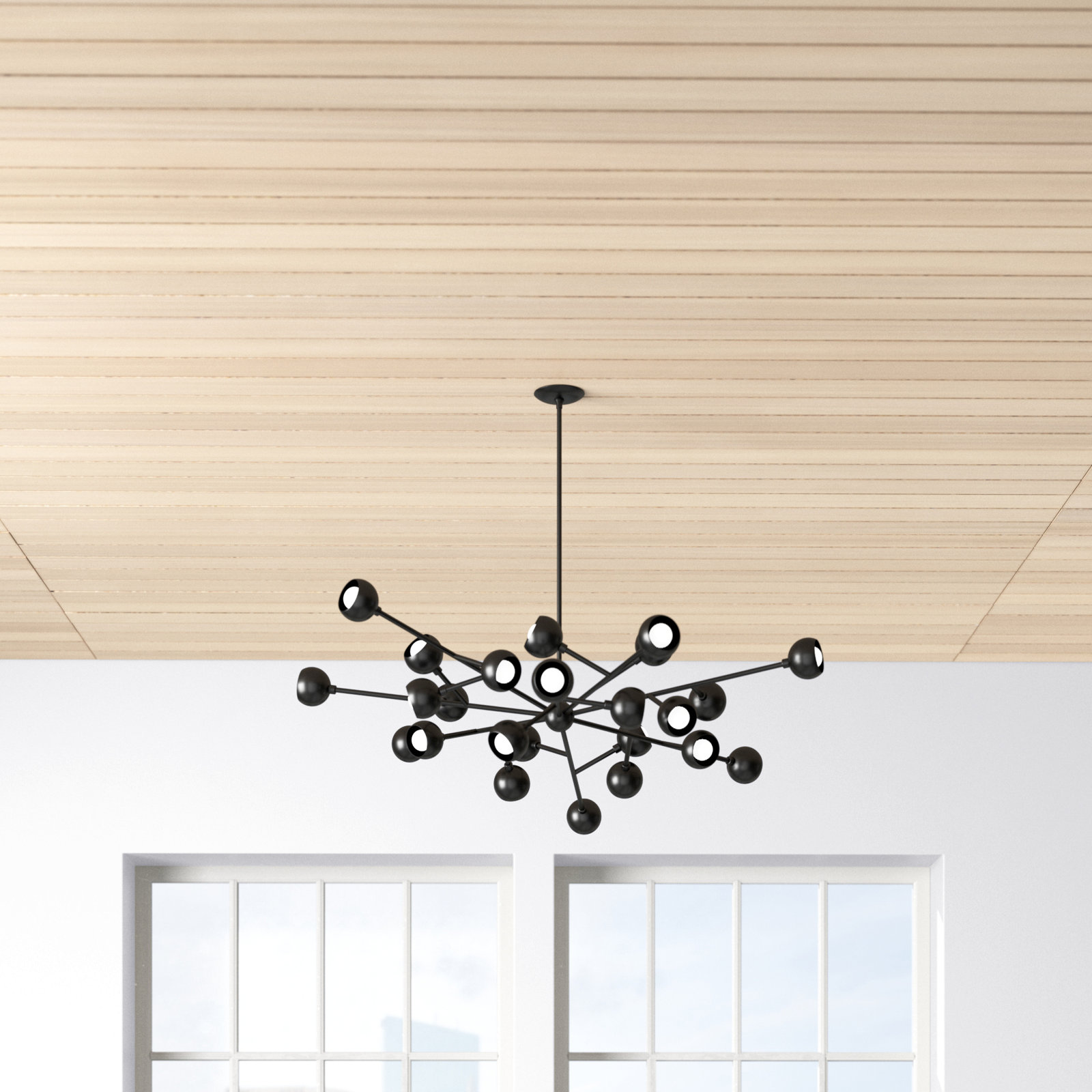 Hudgins 24 - Light Dimmable Sputnik Chandelier