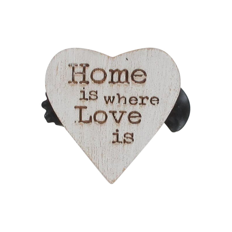 Embrasse de rideaux en bois Amore, Blanc