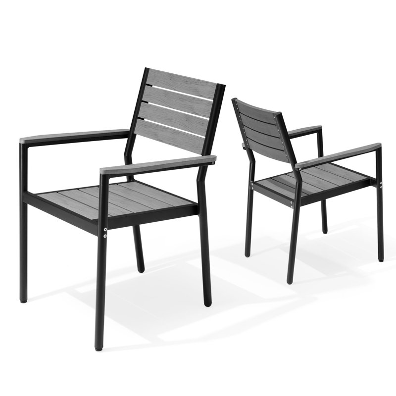 Fauteuil de salle à manger Deen, Gris, 2