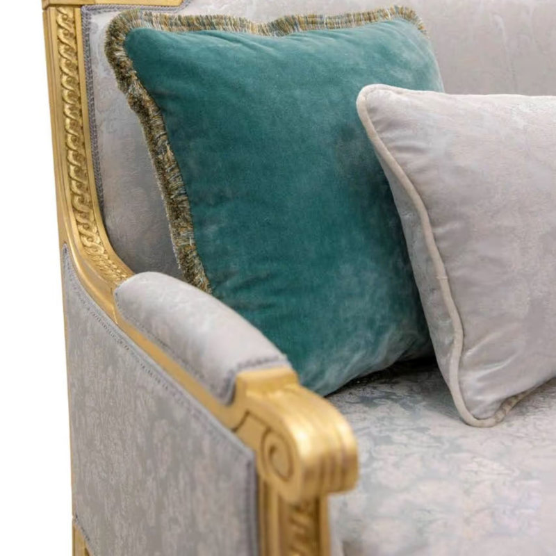 Canapé luxueux gris clair French Light