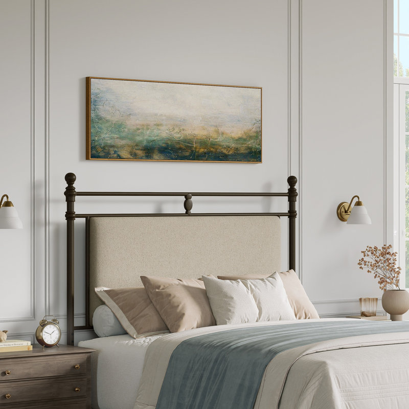 Deason Upholstered Panel Headboard, Queen