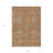 3' X 5' Copper Ivory And Black Floral Washable Indoor Outdoor Area Rug