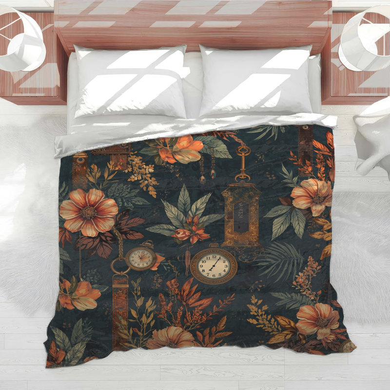 Édredon floral, Simple extra long