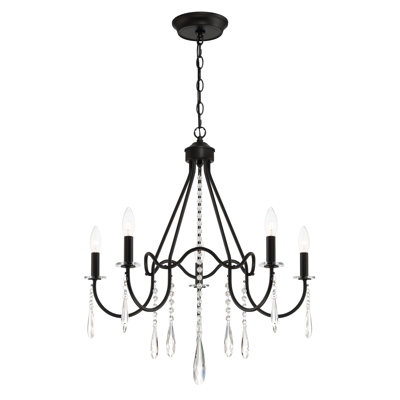 Adaire 5-Light Black Chandelier