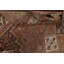 Tapis persan antique en laine Shiraz noué à la main 7 x 10