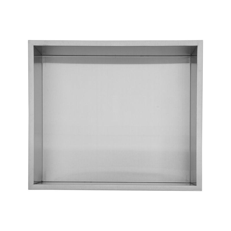Niche murale en acier inoxydable, Nickel brossé