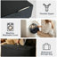 Matelas de sol en mousse à mémoire de forme pliable en trois - Housse mi-ferme, amovible, lavable, tissu en soie glacée rafraîchissante avec graphène, matelas de voyage portable avec sac de rangement et poignées, lit d'invité et lit escamotable pour le camping à domicile, gris foncé-349790096