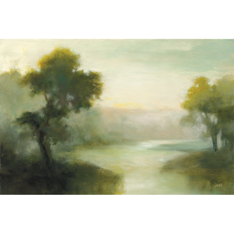 Reflected Sky by Julia Purinton - Wrapped Canvas Painting, 30cm H x 46cm W