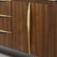 Ferrero 72 in. Double Sinks Carrara White Marble Bath Vanity in Noir Juglans with Satin Gold Hardware