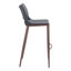 Chaise de comptoir Ace gris foncé et noyer-1660960946