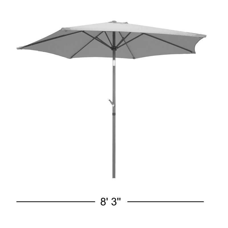 Parasol de marché 8 pi 1,5 po Patson, Beige