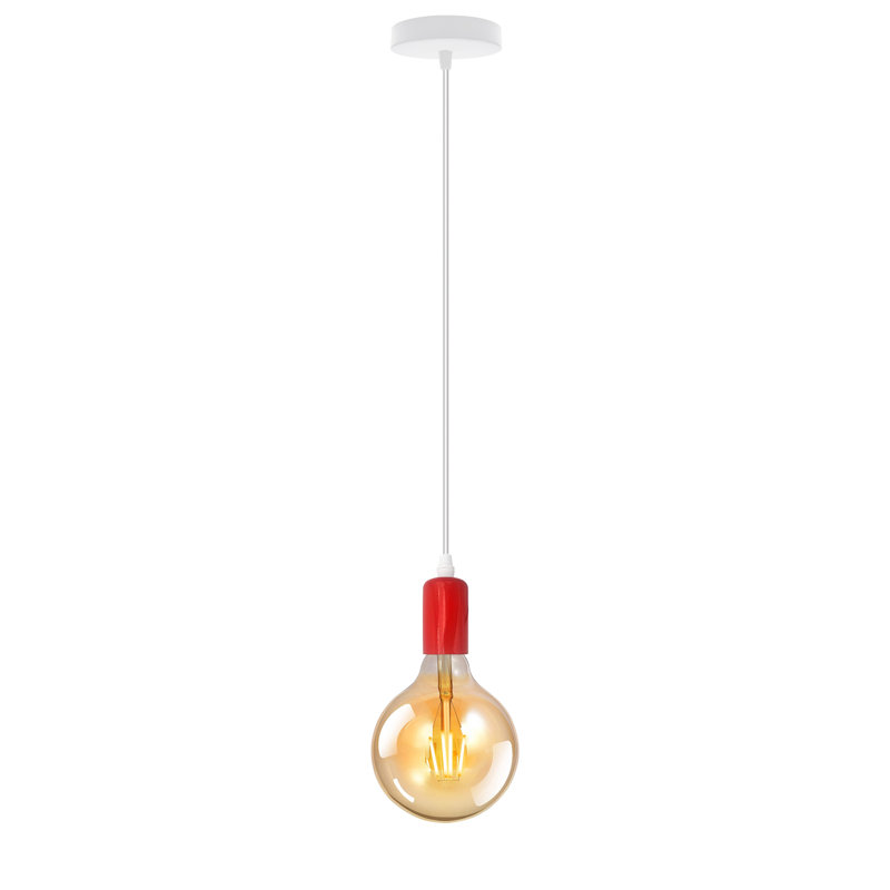 Lorenda 1 - Light Red Single Pendant