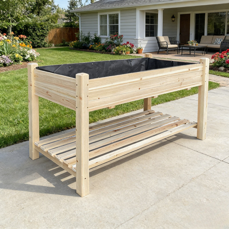 Raised Garden Bed, Beige