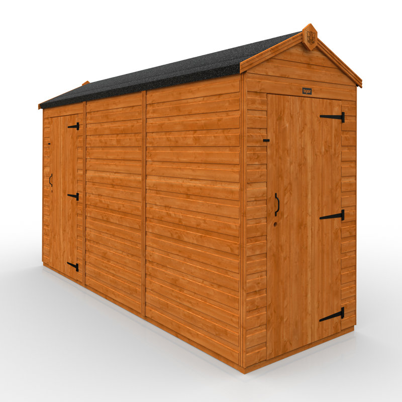 TigerFlex® Modular Buildings Solid Wood Shiplap Apex Garden Shed