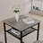 Bar Table, Equipped With 2 Bar Dining Stools, With Backrest And Partition