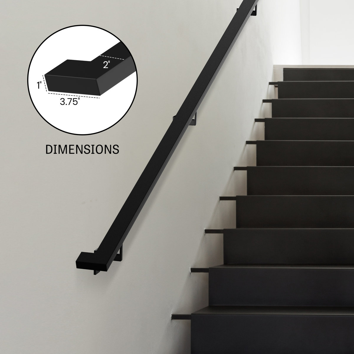 Meranti Home + Garden Aluminum Handrail | Wayfair