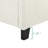 White Boucle Upholstered Platform Bed