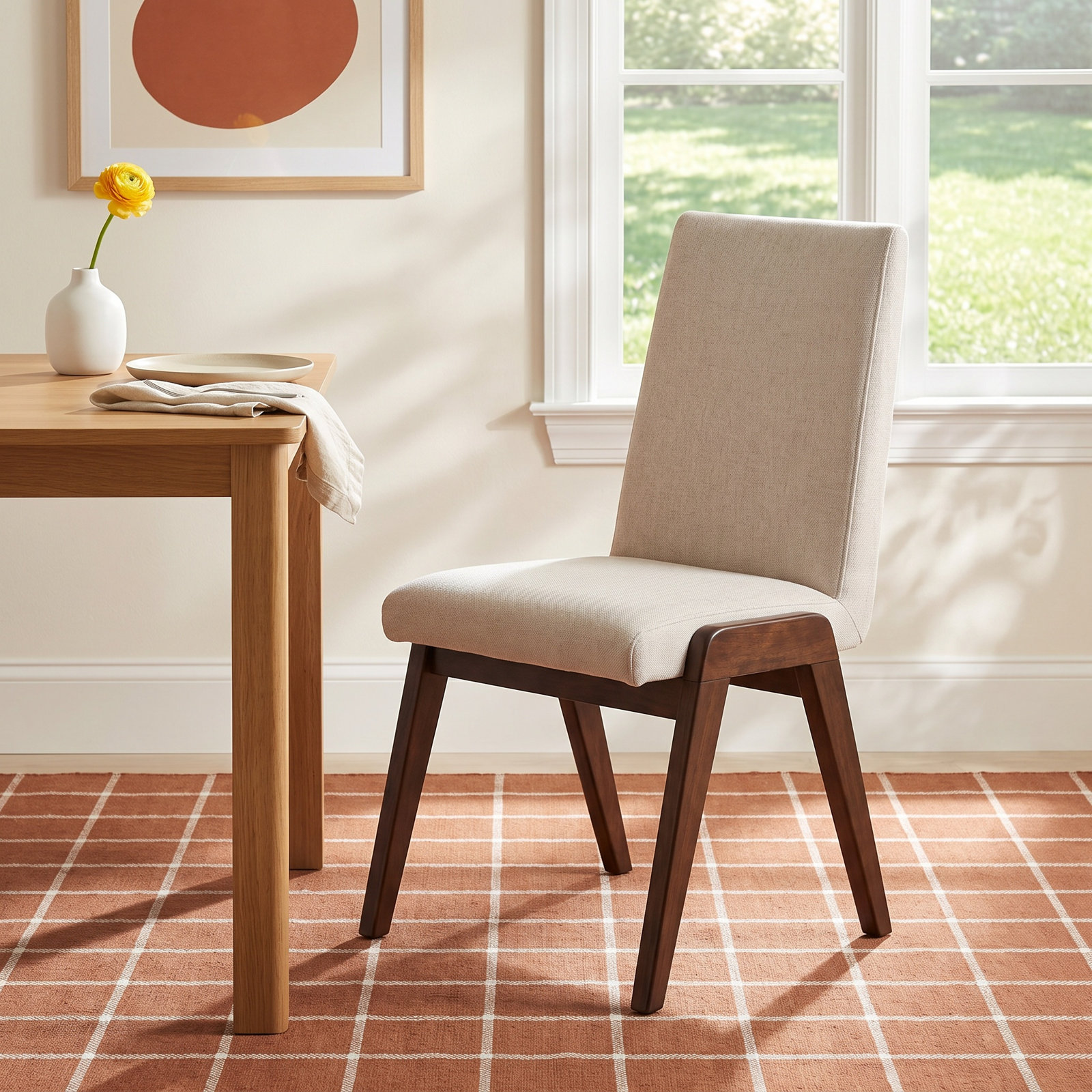 Orly Dining Chair, Light Gray