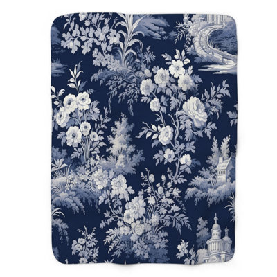 Indigo Aristocracy - couverture Sherpa 1 pièce de qualité supérieure 0040