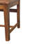 Chaise en cuir à lattes en cuir