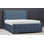 Lucio Velvet Upholstered Bed Frame - Curved Headboard, Sprung Slatted Base