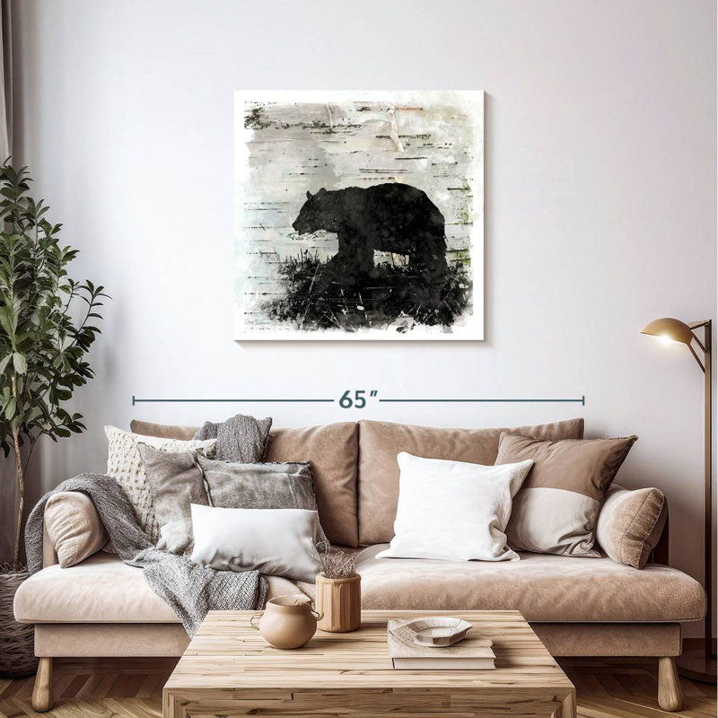 Brampt Birchbark Bear, 36" H x 36" W