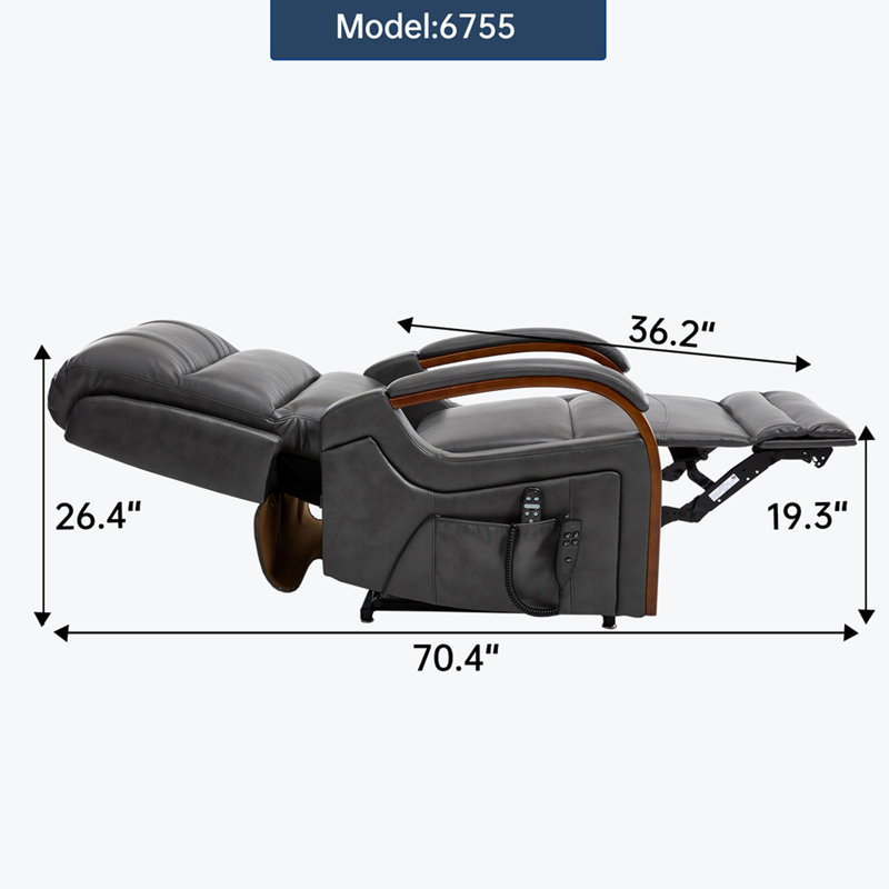 Fauteuil inclinable électrique gris Powerair