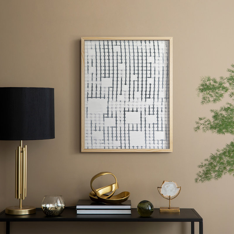 Gossamer I, reproduction encadrée - bois massif, H 21 po x l 17 po
