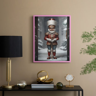 «Christmas Holiday Art», série 2-CLxxi, reproduction encadrée - bois massif