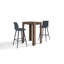Melra Upholstered Bar Stool with Steel Frame-1892955327