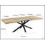 Table de salle à manger et de bureau extensible en noyer, longueur réglable pour une utilisation polyvalente à la maison ou au travail.-210979991-210979984