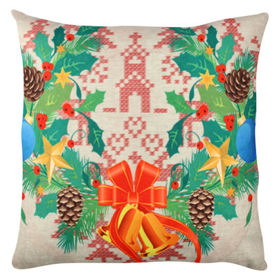 Coussin lavable de qualité supérieure, 17,0 x 17,0 pouces, 50% coton / 50% polyester, rembourrage en silicone, fermeture à glissière dissimulée | Doux, confortable et repassable | Parfait pour la décoration intérieure, le salon et la chambre à cou