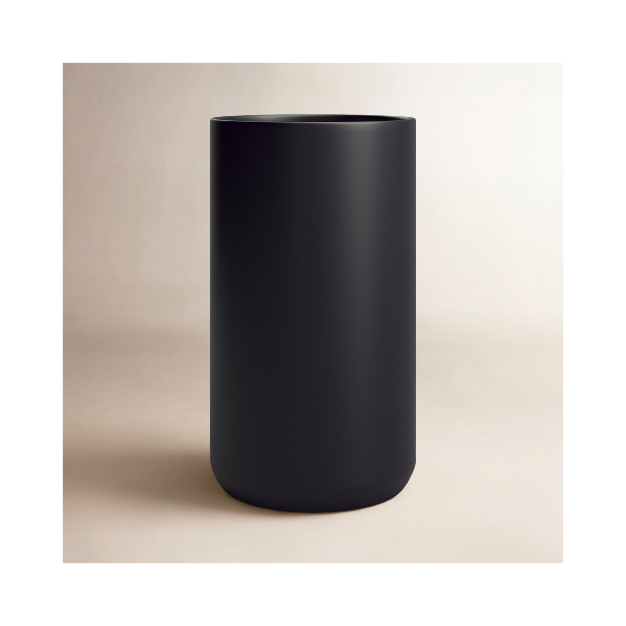 Parsons 8'' Handmade Ceramic Table Vase, Black