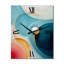 Horloge murale moderne Tender Awakening In Retro Blue II-99634449